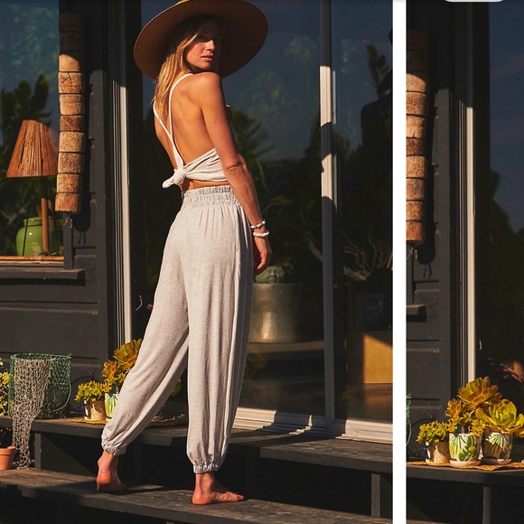 Free People Pants - NWOT Free People Ali Harem Pants grey medium
